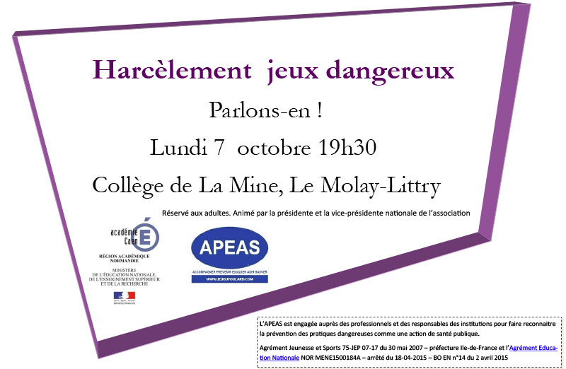 Conférence au MOLAY-LITTRY